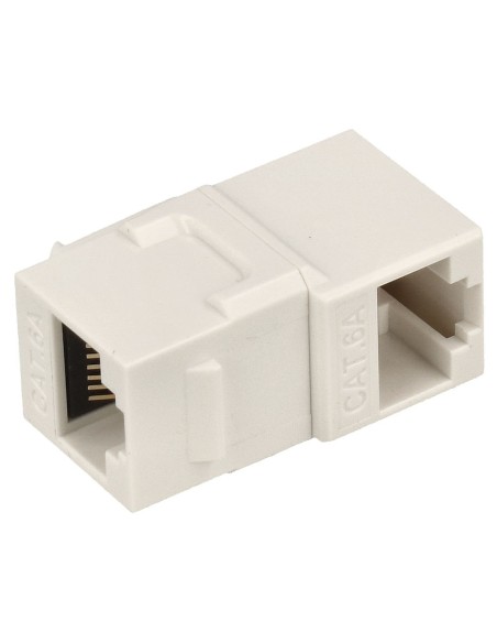 ADAPTADOR INLINE COUPLER RJ45 CAT6 H-H CODO CON1330
