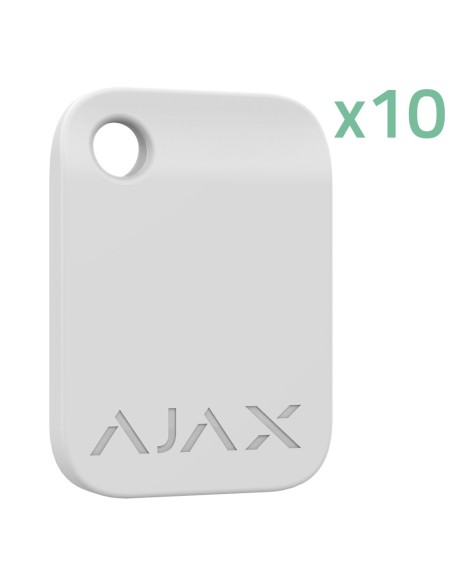 LLAVERO DE ACCESO SIN CONTACTO - 10 UNIDADES - TECNOLOGÍA MIFARE DESFIRE® - COMPATIBLE CON KEYPAD PLUS Y KEYPAD TOUCHSCREEN - MÁ