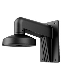 SUPPORT MURAL - CONVIENT POUR LE DÔME - ADAPTÉ POUR UNE UTILISATION EXTÉRIEURE - PASSAGE DE CÂBLE - COULEUR NOIR - 183.5 (H) X 