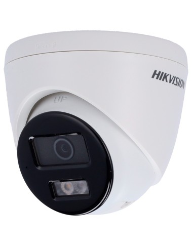 HIKVISION TURRET IP CAMERA VALUE RANGE - RESOLUTION 2 MP (1920X1080) - 2.8 MM LENS - HYBRID LIGHT 30 M | SIREN AND FLASH DETERR