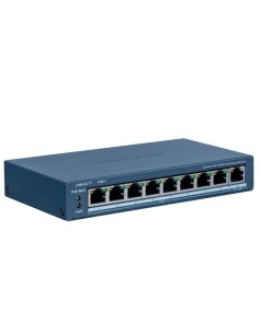 HIKVISION SWITCH POE GESTIONABLE - 8 PUERTOS POE 802.3AF/AT + 1 UPLINK RJ45 - 8 RJ45 10/100 MBPS + 1 RJ45 10/100/1000 MBPS - 30W
