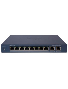 HIKVISION POE SWITCH GESTIONABLE - 8 PUERTOS POE 802.3AF/AT + 2 UPLINK RJ45 - 8 RJ45 10/100/1000 MBPS + 2 RJ45 10/100/1000MBPS -