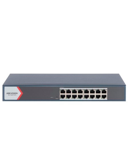 HIKVISION GIGABIT SWITCH GESTIONABLE - 16 RJ45 10/100/1000 MBPS  - VLAN/PORT ISOLATION/LOOP DETECTION/LLDP - LINK AGGREGATION/SN