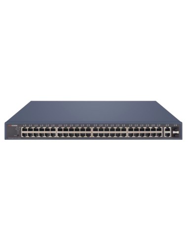 SWITCH POE HIKVISION - 48 PUERTOS GIGABIT + 2 PUERTOS GIGABIT RJ45/SFP - 48 PUERTOS POE+ 802.3AF/AT - HASTA 470W DE POTENCIA POE