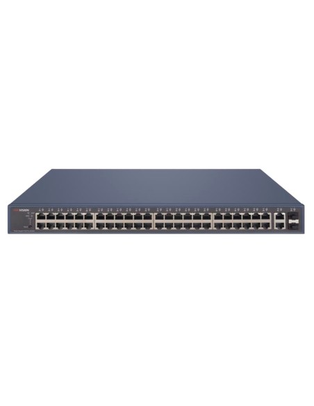 SWITCH POE HIKVISION - 48 PUERTOS GIGABIT + 2 PUERTOS GIGABIT RJ45/SFP - 48 PUERTOS POE+ 802.3AF/AT - HASTA 470W DE POTENCIA POE