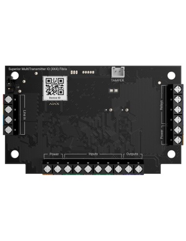 MÓDULO DE 4 ENTRADAS/4 SALIDAS - PROTOCOLO FIBRA - CERTIFICADO GRADO 3 - 4 ENTRADAS, 2 SALIDAS RELÉ Y 2 SALIDAS LÓGICAS - ALARMA