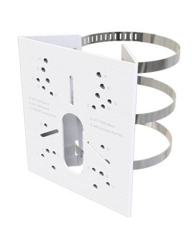 SOPORTE DE MÁSTIL O FAROLA MILESIGHT - COLOR BLANCO - 170 (AL) X 152.6 (AN) X 51.5 (FO) MM - METAL