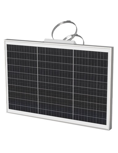 MILESIGHT - PANEL SOLAR DE 45W - SOPORTE PARA ANCLAJE EN MÁSTIL - IP67 - COMPATIBLE CON CÁMARA DE TRÁFICO SC211