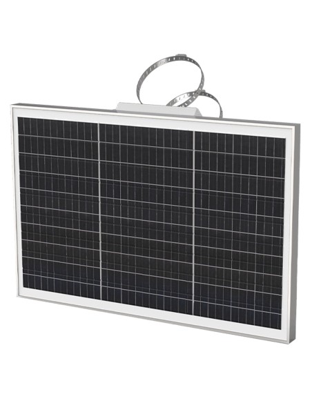 MILESIGHT - PANEL SOLAR DE 45W - SOPORTE PARA ANCLAJE EN MÁSTIL - IP67 - COMPATIBLE CON CÁMARA DE TRÁFICO SC211