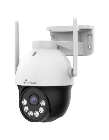 CÁMARA PT MOTORIZADA 3MP 2K - COMPATIBLE CON KITS CCTV WIFI NIVIAN - RESOLUCIÓN 3 MPX / H.265+ - LENTE 4 MM - IR LEDS ARRAY ALCA