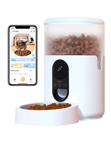 IMOU - SMART PET FEEDER  - PANORAMIC VIEW 360º / 4MP 2.5K - CAPACITY OF 4L - PET DETECTION - TWO-WAY AUDIO - MANAGE FROM THE AP