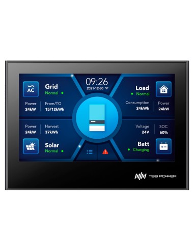 PANTALLA LCD TBB - COMPATIBLE CON INVERSORES RIOSUN II - MONITORIZACIÓN, PROGRAMACIÓN Y CONTROL - SISTEMAS EN PARALELO Y TRIFÁSI