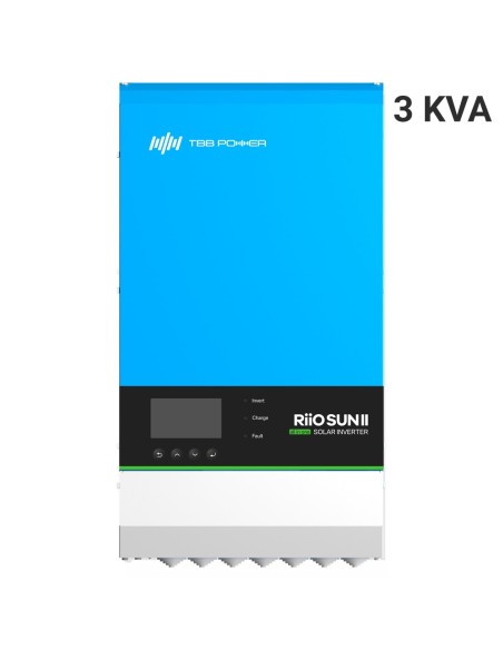 INVERSOR MONOFÁSICO TODO EN UNO TBB - POTENCIA 3000W - 1 ENTRADA MPPT - INVERSOR, CARGADOR Y REGULADOR - COMPATIBLE CON BATERÍAS