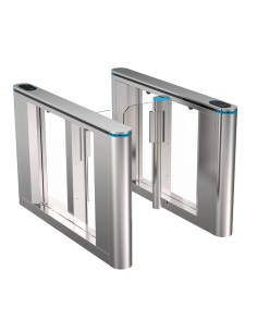 TORNO DE ACCESO BIDIRECCIONAL - PORTILLO CON BARRERA ACRÍLICA PLEGABLE - TIEMPOS, ALARMAS Y MODOS DE APERTURA - ANCHO DE PASO 90