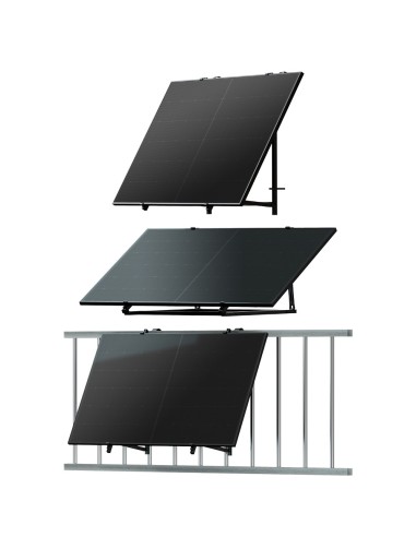 TSUN KIT SOLAR UNIVERSAL - PANEL SOLAR 400W - MICROINVERSOR 400W - PARA BALCÓN, SUELO O PARED - CONEXIÓN WIFI - PERMITE CONECTAR