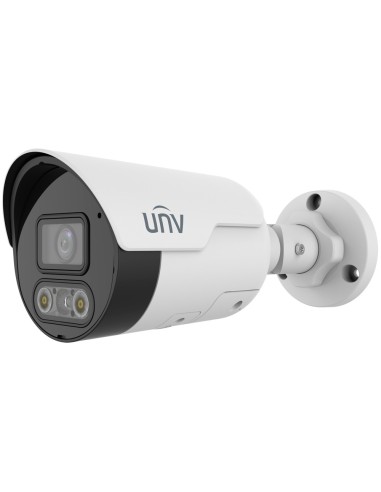CÁMARA BULLET IP UNIVIEW - GAMA EASY - 4 MP | LENTE 4 MM | MICROSD 512 GB - LUZ BLANCA 30 M | IR 30 M | WDR 120 DB -  - POE | UM