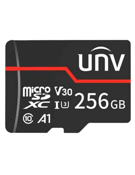 TARJETA MICROSD UNIVIEW - CAPACIDAD 256 GB - CLASE 10 | VELOCIDAD R/W: 95/70 MB/S - CICLOS E/P: HASTA 3.000 - AMPLIO RANGO DE TE