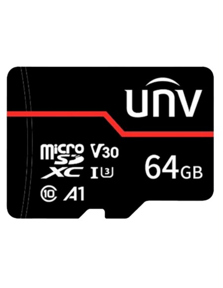 TARJETA MICROSD UNIVIEW - CAPACIDAD 64 GB - CLASE 10 | VELOCIDAD R/W: 95/70 MB/S - CICLOS E/P: HASTA 3.000 - AMPLIO RANGO DE TEM