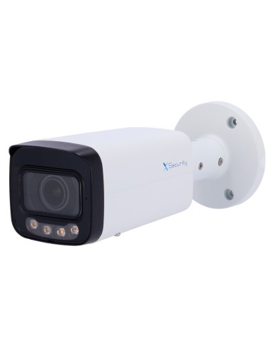 X-SECURITY CÁMARA IP BULLET - 4 MEGAPÍXEL  (2688X1520) - LENTE MOTORIZADA 2.7~13.5MM - WDR 120DB | DUAL LIGHT(IR 60M Y LUZ BLANC