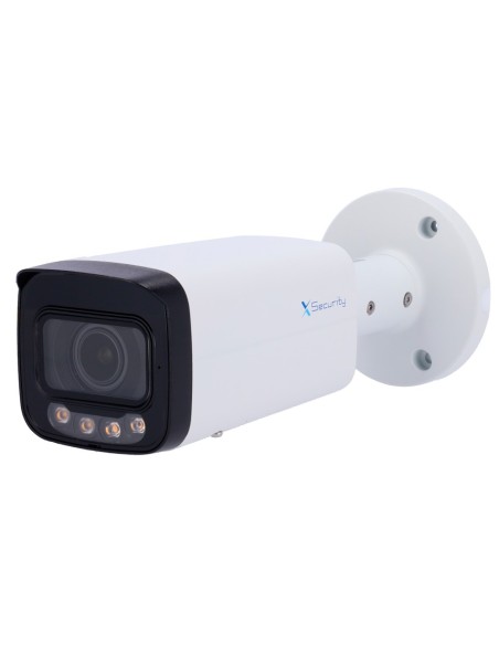 X-SECURITY CÁMARA IP BULLET - 8 MEGAPÍXEL  (3840X2160) - LENTE MOTORIZADA 2.7~13.5MM - WDR 120DB | DUAL LIGHT(IR 60M Y LUZ BLANC