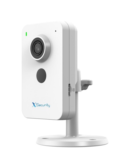 CÁMARA CUBO IP X-SECURITY  - 4 MEGAPIXEL (2560X1440) - LENTE 2.8 MM | DETECCIÓN DE HUMANO Y VEHÍCULO - IR LED 30M | MICRÓFONO Y