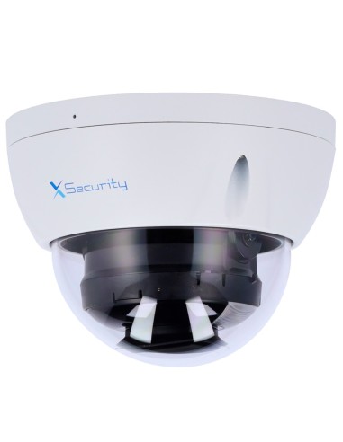X-SECURITY CÁMARA IP DOME - 6 MEGAPÍXEL  (3288X1850) - LENTE FIJA 2.8MM - WDR 120DB | DUAL LIGHT(IR 30M Y LUZ BLANCA 30M) - WIZS