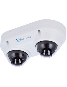 X-SECURITY CÁMARA IP DOMO DUAL - 2X 4 MEGAPÍXEL  (2560X1440) - 2X LENTE FIJA 2.8MM - WDR 120DB | DUAL LIGHT(IR 30M Y LUZ BLANCA
