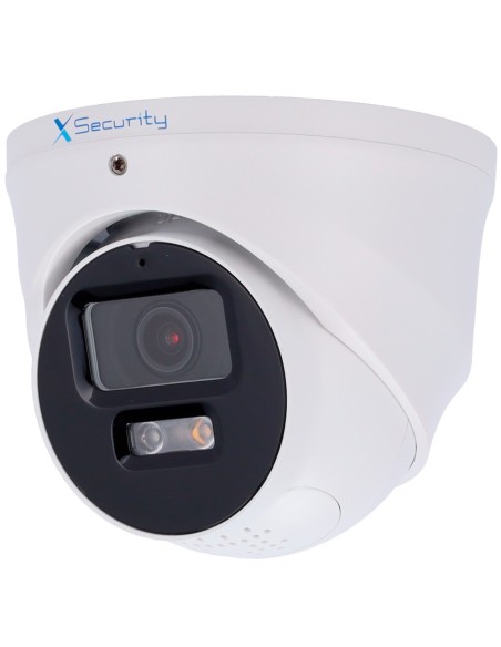 X-SECURITY CÁMARA IP TURRET  - 4 MEGAPÍXEL  (2688X1520) - LENTE 2.8MM / DUALLIGHT (30M IR+30M LUZ BLANCA) - WDR 120 DB | DISUASI