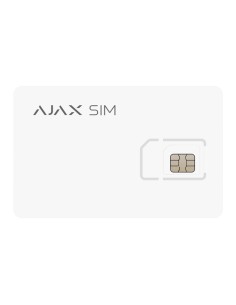 TARJETA SIM AJAX - GLOBALSIM MULTIOPERADOR - 2G/3G/4G (LTE) - TARIFA PLANA DE DATOS - COMPATIBLE ÚNICAMENTE CON PANELES AJAX HUB