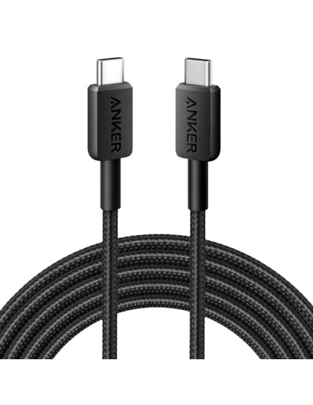 ANKER - CABLE USB2.0  - USB-C TO USB-C - NYLON BRAIDED CABLE - LENGTH 1.8M - FAST CHARGE 60W | COLOR BLACK
