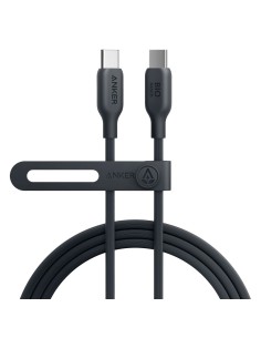 ANKER - CABLE USB2.0  - USB-C A USB-C - CABLE DE BIO-NYLON TRENZADO - LONGITUD 1.8M - COLOR NEGRO | HASTA 240W