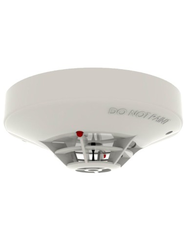 DETECTOR TÉRMICO CONVENCIONAL FIJO 90º - LED GEMELOS PERMITEN UNA VISUALIZACIÓN DE 360° - DETECTOR DE TEMPERATURA FIJA - (9.5 ~