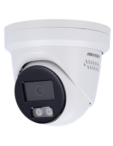 HIKVISION CÁMARA TURRET IP GAMA PRO - RESOLUCIÓN 4 MEGAPÍXEL (2688X1520) - LENTE 2.8MM - POE+ | IR 30M | 2 MICRÓFONOS Y ALTAVOZ