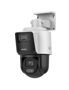 HIKVISION CÁMARA TANDEM IP GAMA VALUE - DOBLE LENTE (FIJA 4MPX + PTZ 4MPX) - LENTE PTZ 2.8~12 MM | 4X | IR 40 M - LENTE FIJA 2.8