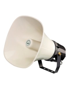 WATERPROOF HORN - SUITABLE FOR EXTERIOR - POWER SUPPLY 70V/100V - BRACKET INCLUDED - SENSITIVITY 105DB - SPL MAX. 117DB