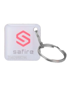 NUMBERED PROXIMITY TAG KEY RING - IDENTIFICATION BY RADIO-FREQUENCY - PASSIVE EM : GLOSSY EPOXY RESIN - LOW FREQUENCY 125 KHZ -