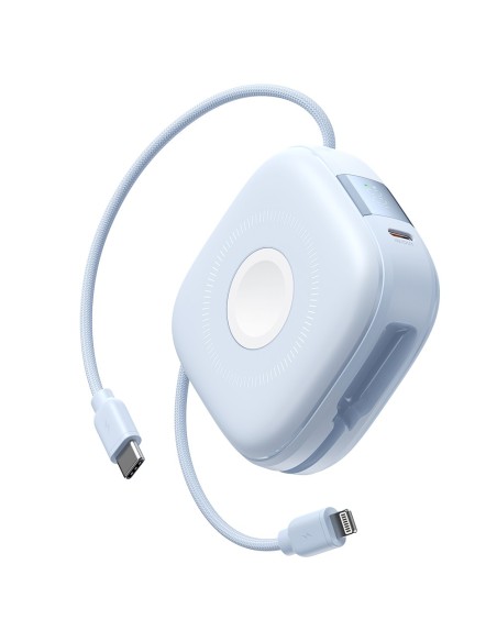 VEGER ULTRA COMPACT POWER BANK - CAPACITY 10000MAH - USB-C INPUT - USB-C, LIGTHNING AND WIRELESS OUTPUTS - CABLES INCLUDED: USB