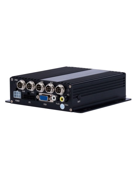 MDVR BASIC 4 AHD CHANNELS 1080P - SD CARD RECORDING - CONNECTORS M12 4 PINS - 4 ALARM INPUTS AND 2 OUTPUTS