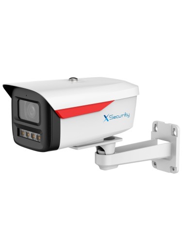 X-SECURITY CÁMARA IP BULLET CON SOPORTE WIZCOLOR - 4 MEGAPÍXEL (2688X1520) | SENSOR 1/1.8&QUOT; F1.0 - LENTE 3.6MM / LED BLANCO