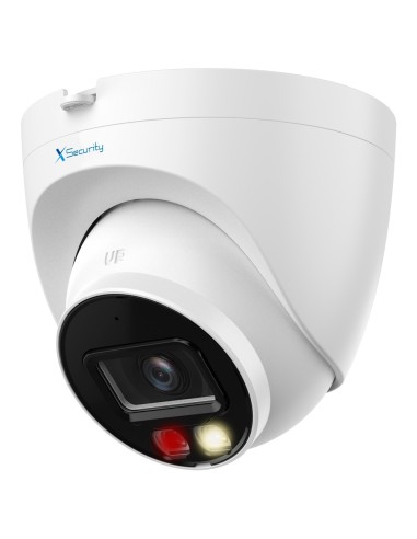 X-SECURITY CÁMARA IP TURRET  - 6 MEGAPÍXEL (3288X1850) - LENTE 2.8MM |  - WDR 120 DB | DUAL LIGHT ALCANCE 30 M - WIZSENSE, CON C