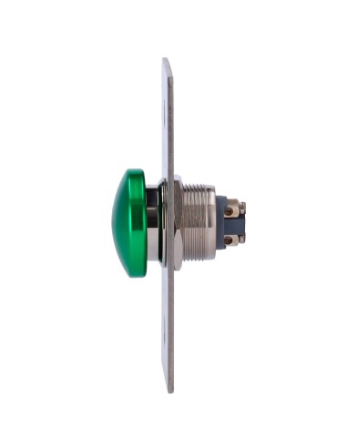 PULSADOR DE LIBERACIÓN DE PUERTA - TIPO SEMIESFERA - TESTADO 500.000 USOS - NO/COM | EMPOTRADO O SUPERFICIE - MEDIDAS 86 (AL) X