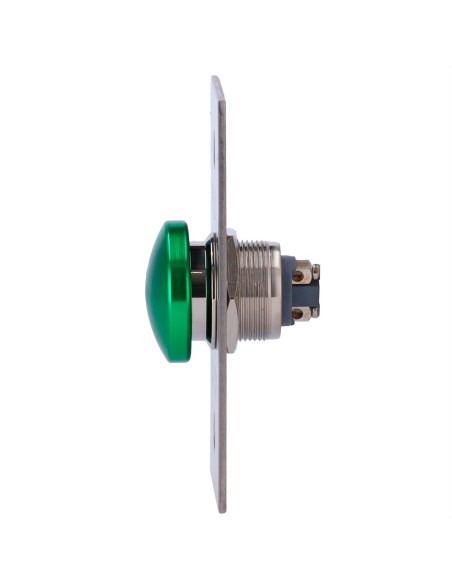 PULSADOR DE LIBERACIÓN DE PUERTA - TIPO SEMIESFERA - TESTADO 500.000 USOS - NO/COM | EMPOTRADO O SUPERFICIE - MEDIDAS 86 (AL) X