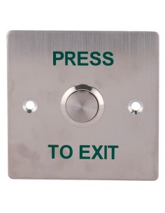 DOOR RELEASE BUTTON - PROFESSIONAL USE - TESTED 500.000 USES - NO/NC/COM | FLUSH OR SURFACE MOUNTED - DIMENSIONS 86 (H) X 86 (W