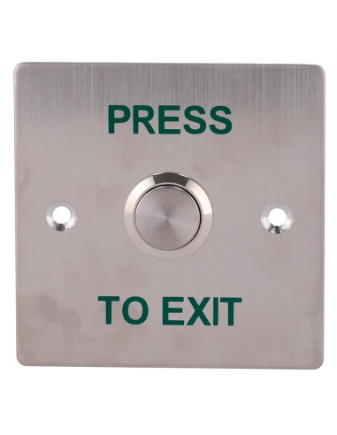 DOOR RELEASE BUTTON - PROFESSIONAL USE - TESTED 500.000 USES - NO/NC/COM | FLUSH OR SURFACE MOUNTED - DIMENSIONS 86 (H) X 86 (W