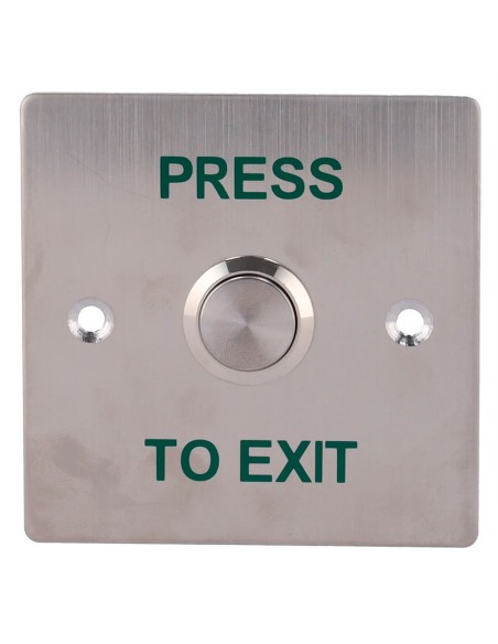 DOOR RELEASE BUTTON - PROFESSIONAL USE - TESTED 500.000 USES - NO/NC/COM | FLUSH OR SURFACE MOUNTED - DIMENSIONS 86 (H) X 86 (W