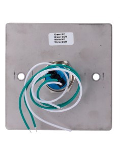 PULSADOR DE LIBERACIÓN DE PUERTA - USO PROFESIONAL - TESTADO 500.000 USOS - NO/NC/COM | EMPOTRADO O SUPERFICIE - MEDIDAS 86 (AL) 2
