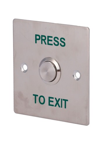 DOOR RELEASE BUTTON - PROFESSIONAL USE - TESTED 500.000 USES - NO/NC/COM | FLUSH OR SURFACE MOUNTED - DIMENSIONS 86 (H) X 86 (W