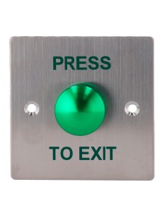 PULSADOR DE LIBERACIÓN DE PUERTA - TIPO SEMIESFERA - TESTADO 500.000 USOS - NO/COM | EMPOTRADO O SUPERFICIE - MEDIDAS 86 (AL) X