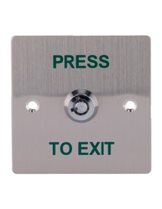 PUSH BUTTON WITH KEY - PROFESSIONAL USE - TESTED 500.000 USES - NO/NC/COM | FLUSH OR SURFACE MOUNTED - DIMENSIONS 86 (H) X 86 (