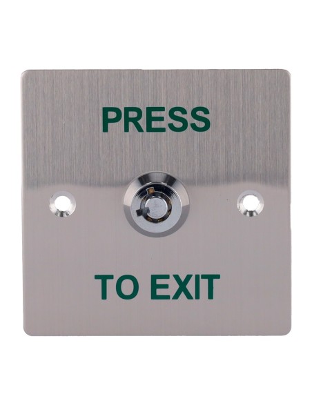 PULSADOR CON LLAVE - USO PROFESIONAL - TESTADO 500.000 USOS - NO/NC/COM | EMPOTRADO O SUPERFICIE - MEDIDAS 86 (AL) X 86 (AN) X 2